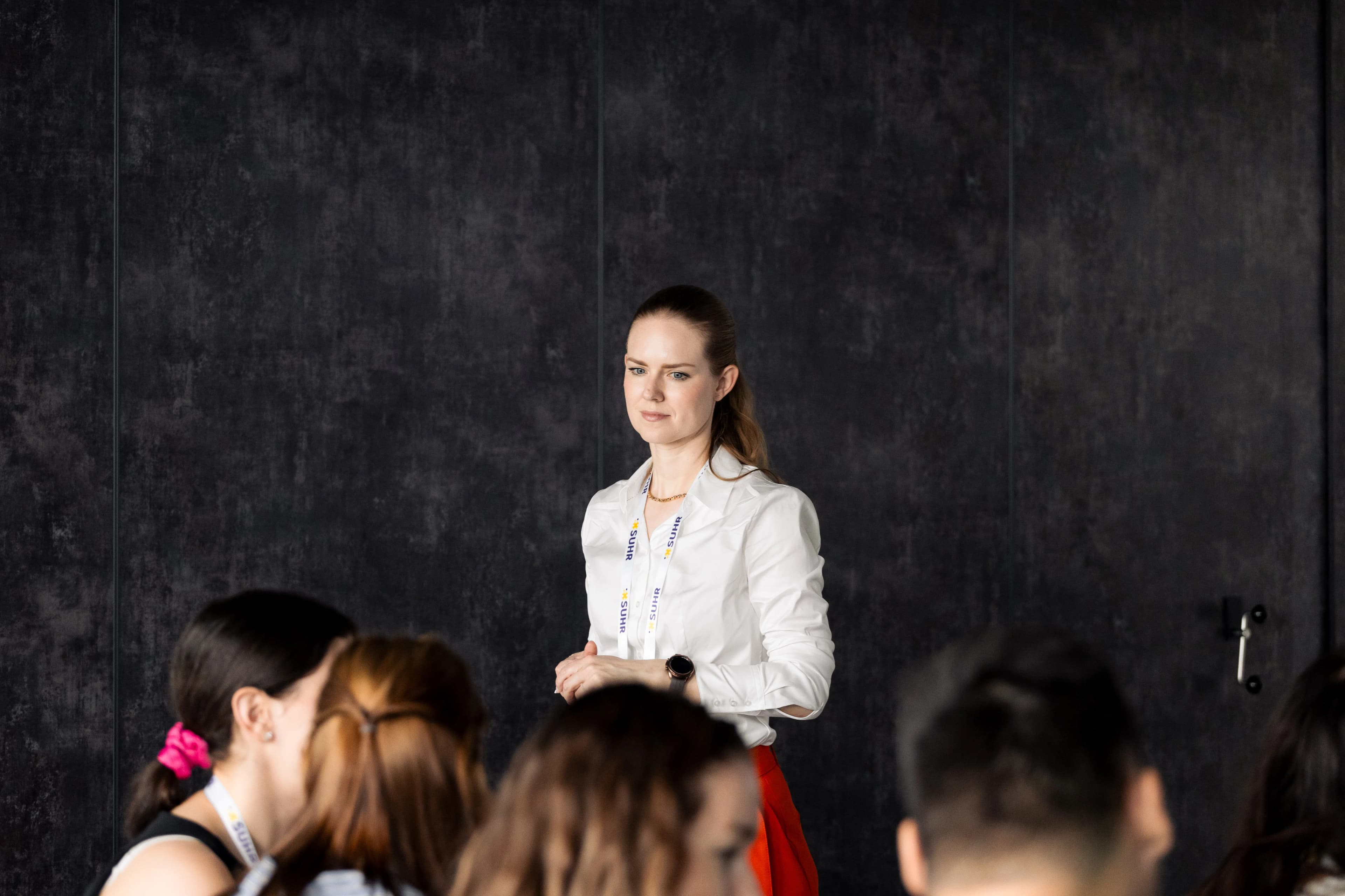 HR konzultantka na workshopu